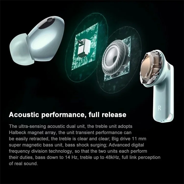 HUAWEI T0018 FreeBuds Pro 3 Wireless Earphones Intelligent Noise Cancelling Bluetooth-compatible Earbuds - White