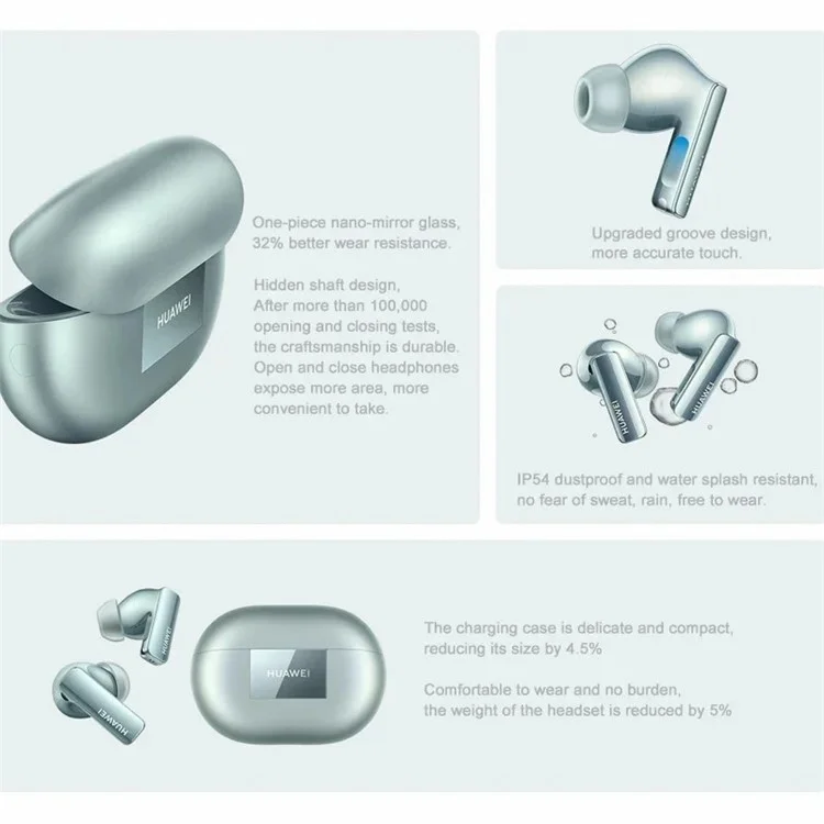 HUAWEI T0018 FreeBuds Pro 3 Wireless Earphones Intelligent Noise Cancelling Bluetooth-compatible Earbuds - White