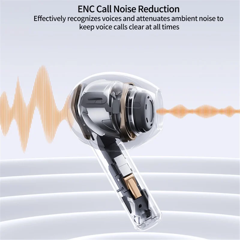 XUNDD X29 TWS Headphones ENC Noise Reduction HiFi Sound Bluetooth-compatible Earphones - White