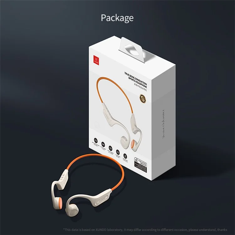 XUNDD X26 Bone Conduction Headphone Sports Earphone Stereo Sound Bluetooth Headset - Arancione