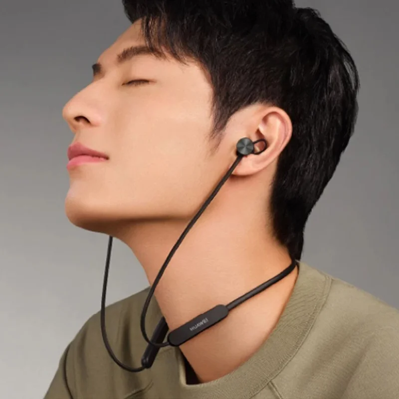 HUAWEI FreeLace Wireless Earphone Bluetooth-compatible 5.2 Neck Hanging Magnetic Absorption Headphones - Black
