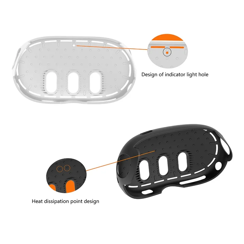 For Meta Quest 3 Silicone Case + Titanium Alloy Tempered Glass Lens Film VR Headset Accessories - Light Grey / Silver