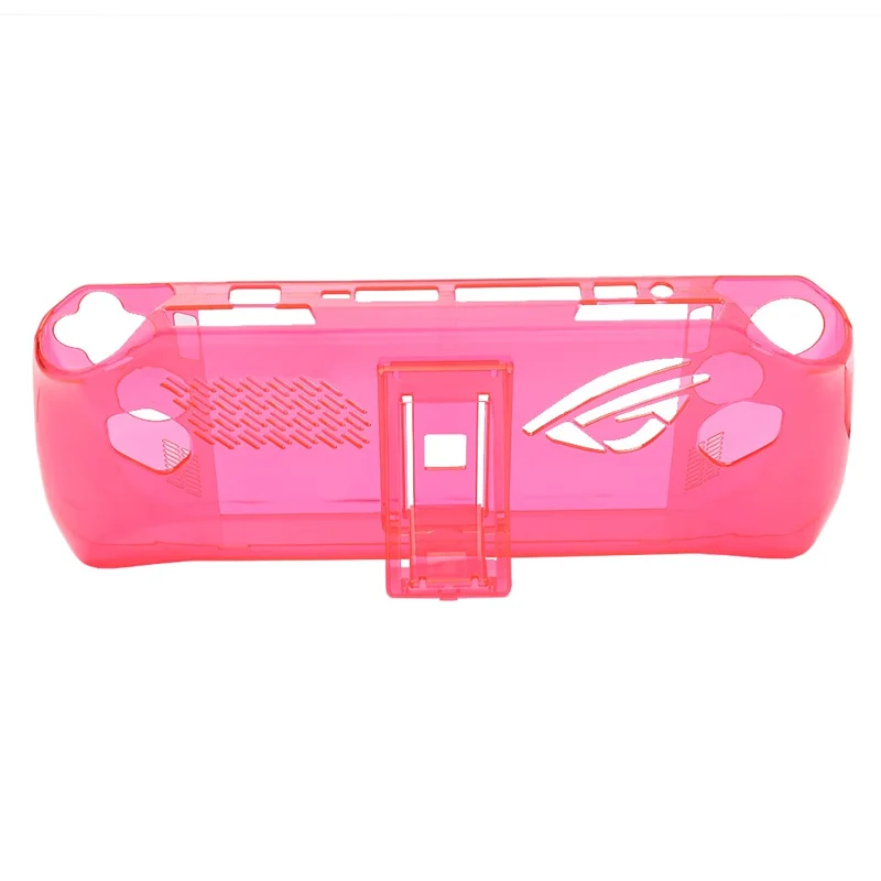 Clear PC Case for ASUS ROG Ally Protection Cover Shockproof Game Console Sleeve - Transparent Red