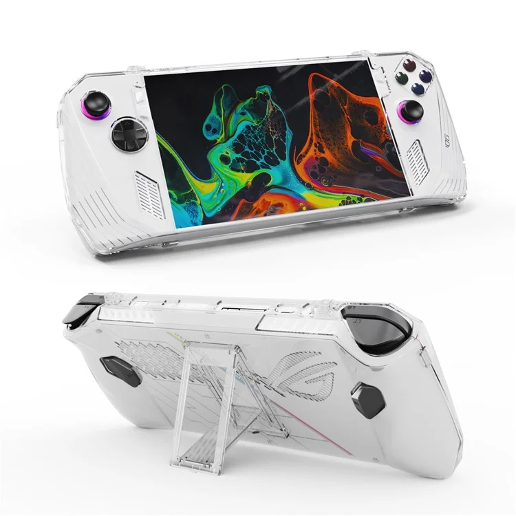 JYS JYS-RA007 per ASUS ROG Ally Custodia protettiva in PC trasparente Console da gioco anti-caduta Shell