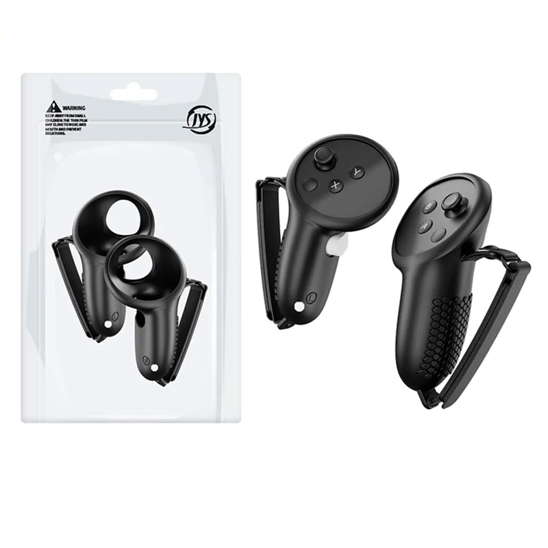 JYS JYS-MQ013 1 Pair for Meta Quest 3 Touch Controller Cover Anti-skid Silicone Protective Case - Black