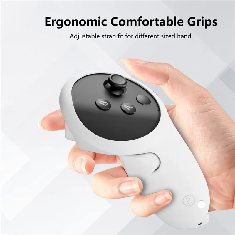 JYS JYS-MQ013 1 Pair for Meta Quest 3 Touch Controller Cover Anti-skid Silicone Protective Case - Black