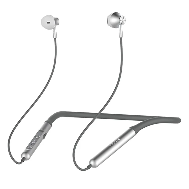 DEVIA Smart Series EM030 Fone de Ouvido Neckband de Silicone HiFi Sound Magnetic Earphone V2 - Cinza