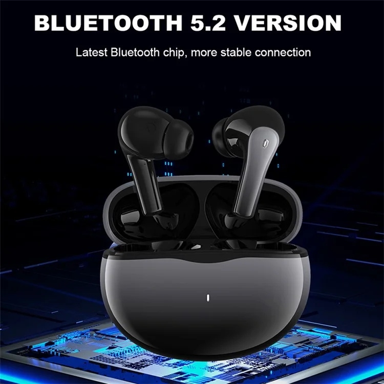 DEIVA Smart-Serie EM412 TWS-M4 Bluetooth-Kabellose In-Ear-Kopfhörer mit Dual-Mikrofon Farbverlauf-Kopfhörer - Farbverlauf Grau 