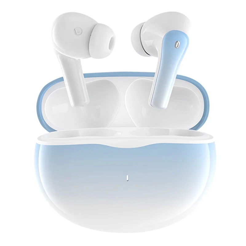 Auriculares inalámbricos DEIVA Smart Series EM412 TWS-M4 Bluetooth compatible V5.2, tipo intrauditivo con doble micrófono y gradiente, modelo EM412 - Azul gradiente