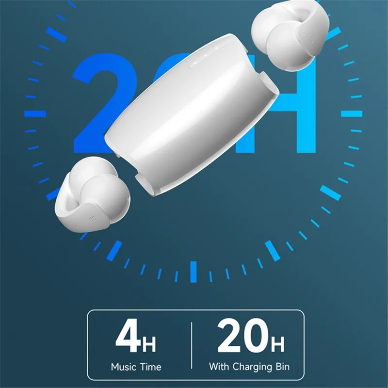 DEIVA Smart Series TWS-M5 EM031 Wireless Earphone Ear Clip Bluetooth-compatible Stereo Music Headset - Green