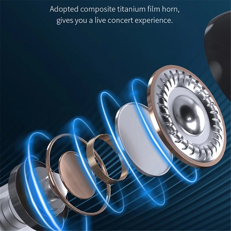 DEIVA Smart Series TWS-M5 EM031 Wireless Earphone Ear Clip Bluetooth-compatible Stereo Music Headset - White