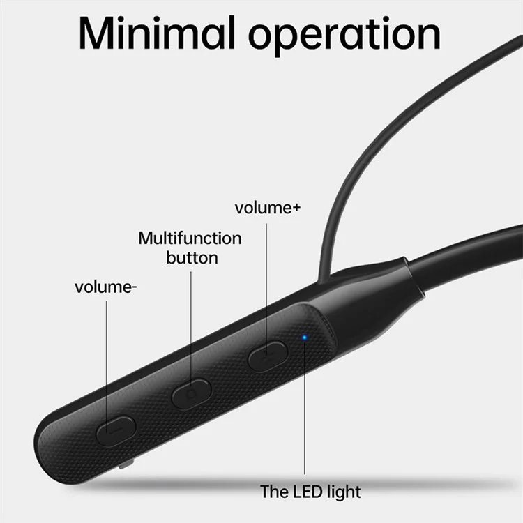 DEVIA Kintone Series EM036 Neckband Sport Headset Neck-Mounted Stereo Sound Earphone