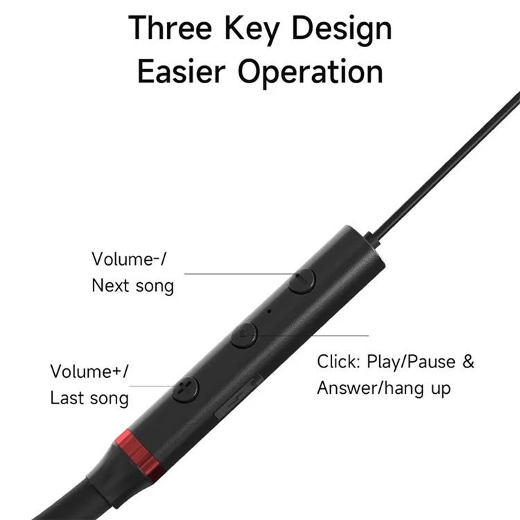 DEVIA Kintone Series Neckband Sport Wireless Earphone Metal Magnetic Bluetooth-compatible Headphone