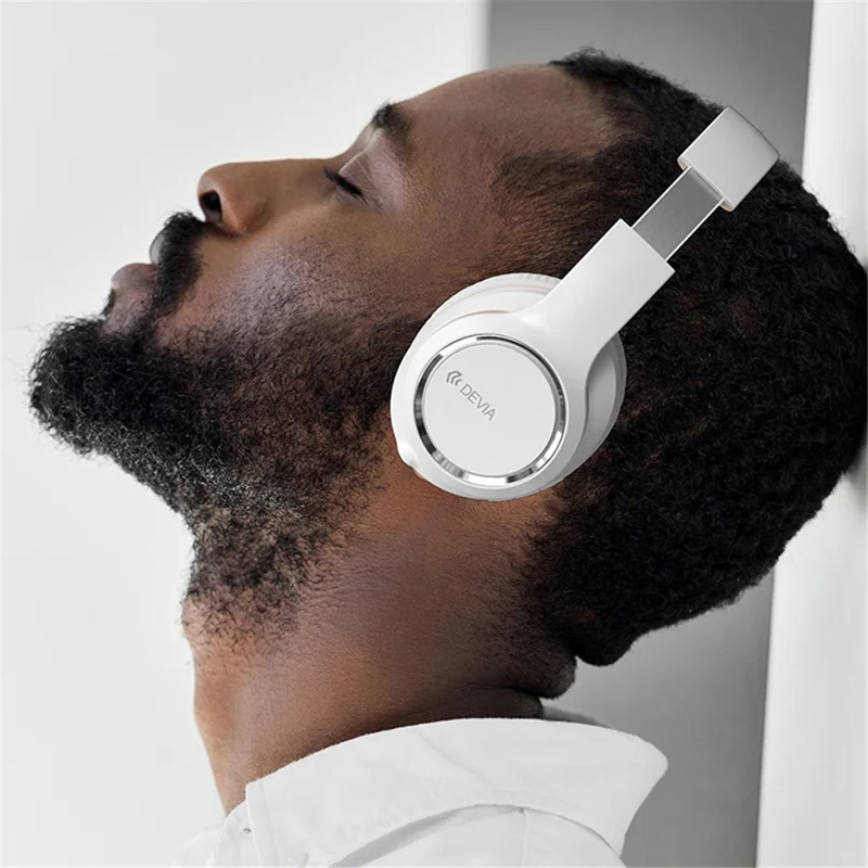 DEVIA Kintone-serie HiFi-geluid Bluetooth-compatibele draadloze hoofdtelefoon oortelefoon V2 - Blauw