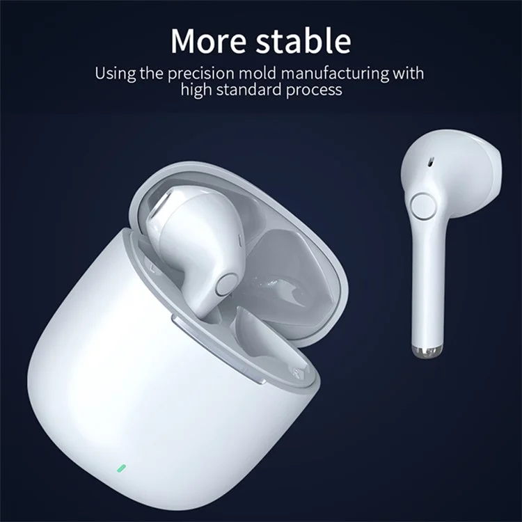 DEVIA Kintone Series Joy A13 TWS Wireless Earphones Touch Sensitive Bluetooth-compatible Headphones - White