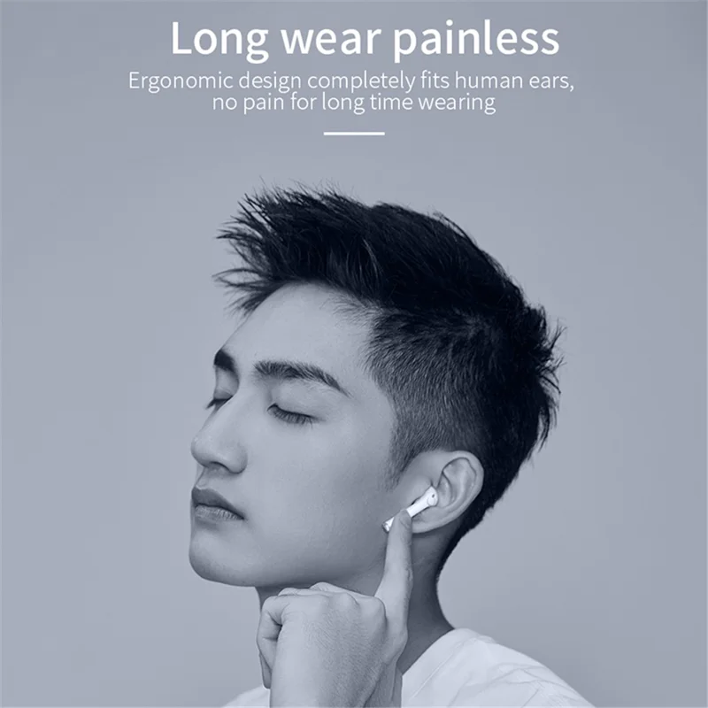 DEVIA Kintone Series Joy A13 TWS Wireless Earphones Touch Sensitive Bluetooth-compatible Headphones - Black