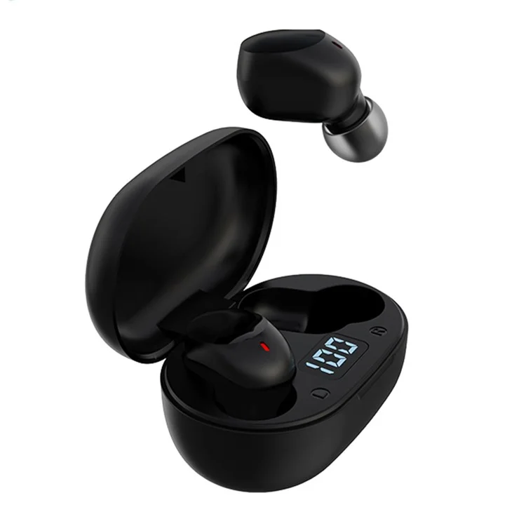 DEVIA JOY A6 Series HiFi Sound TWS Wireless Earphones Noise Reduction Bluetooth-compatible Headphones - Black