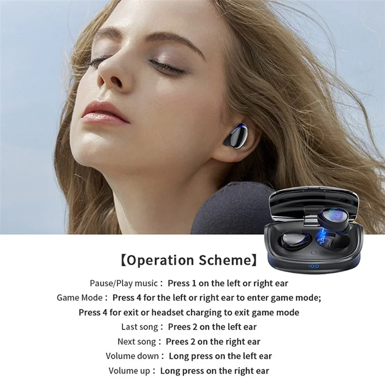DEVIA JOY A9 Series TWS Wireless Earphones Bluetooth-compatible 5.0 Low Latency Gaming Headphones