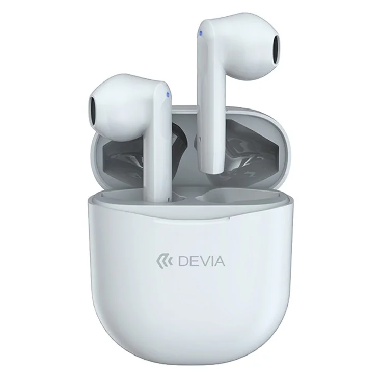 DEVIA JOY A10 Series Bluetooth-compatible Earbuds TWS Wireless Earphones HiFi Music Headphones - White