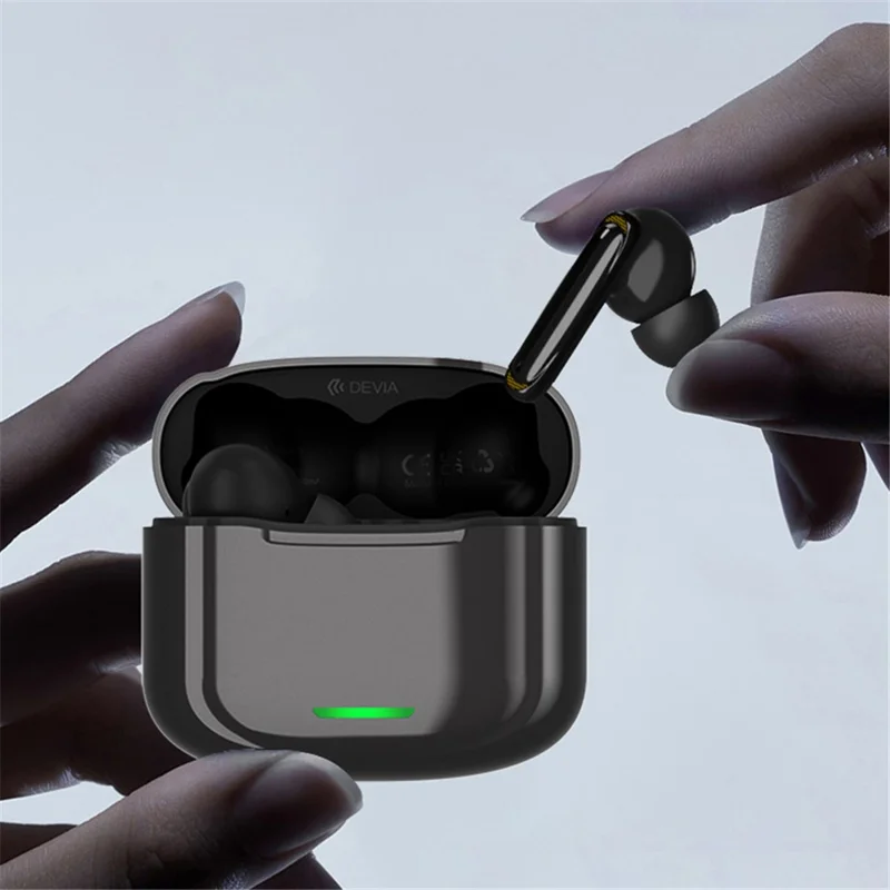 DEIVA Star Series ANC-E1 TWS Earphone ANC Active Noise Reduction HD Call Bluetooth-compatible Wireless Earbud - Black