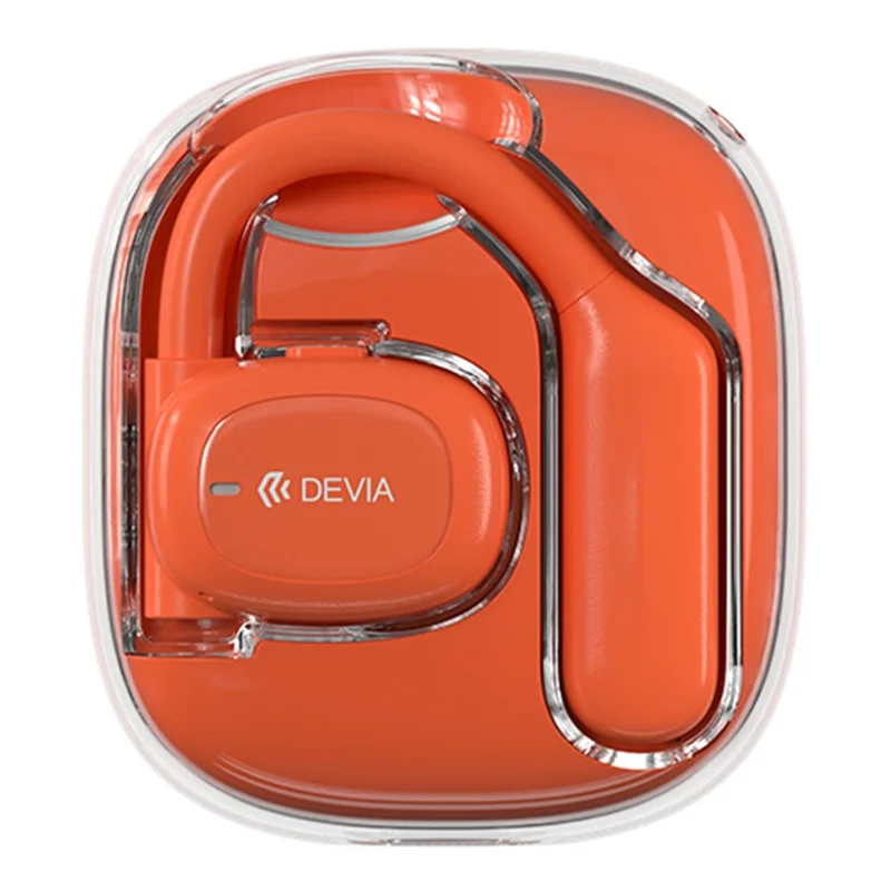 DEVIA Star Series OWS E2 Oortelefoon met Oorklem, ENC Geluidsvermindering, Bluetooth 5.3 Oortelefoon - Oranje