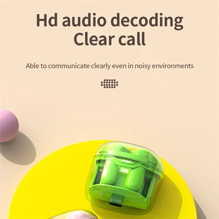 TM40 Gaming Bluetooth-compatible Headset Wireless Earphone Headphone with Charging Case - Green