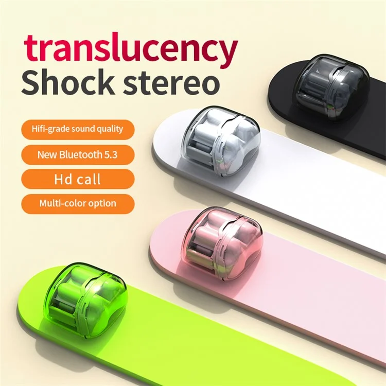 TM40 Gaming Bluetooth-compatible Headset Wireless Earphone Headphone with Charging Case - Green