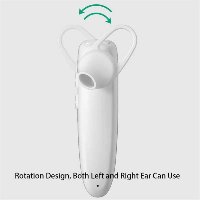 ZUZG EB08S Single Ear Wireless Earphone Rotation Ear-Hook Business Bluetooth-compatible Earbud