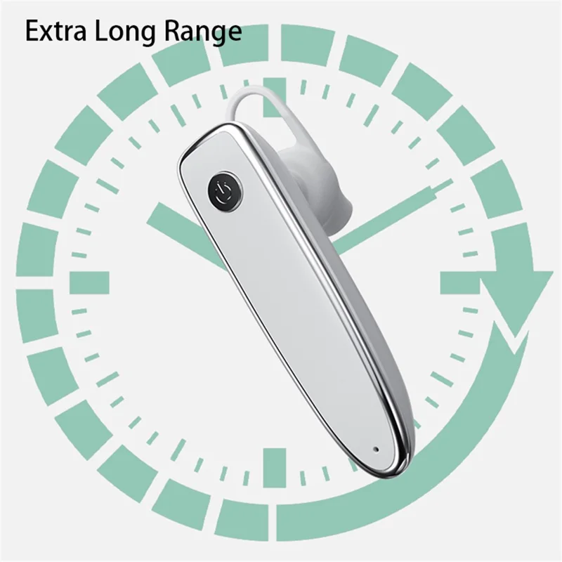 ZUZG EB08S Single Ear Wireless Earphone Rotation Ear-Hook Business Bluetooth-compatible Earbud