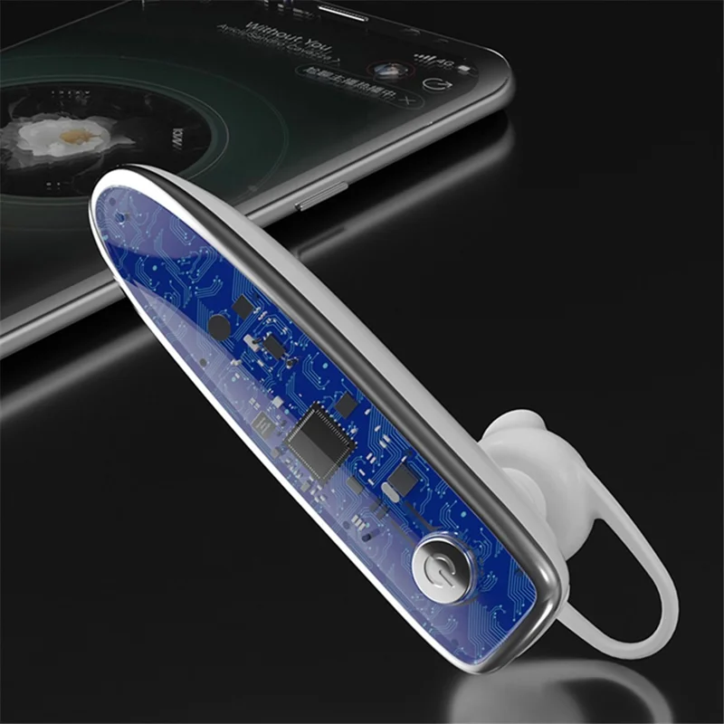 ZUZG EB08S Single Ear Wireless Earphone Rotation Ear-Hook Business Bluetooth-compatible Earbud