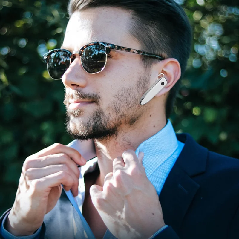 ZUZG EB08S Single Ear Wireless Earphone Rotation Ear-Hook Business Bluetooth-compatible Earbud