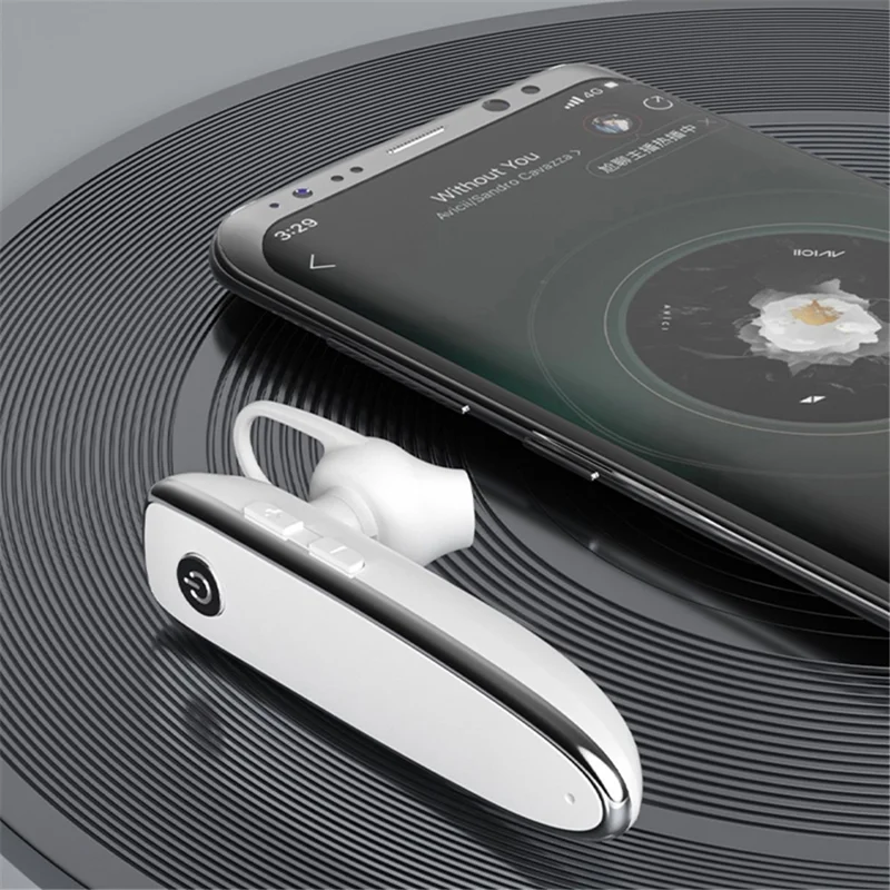 ZUZG EB08S Single Ear Wireless Earphone Rotation Ear-Hook Business Bluetooth-compatible Earbud