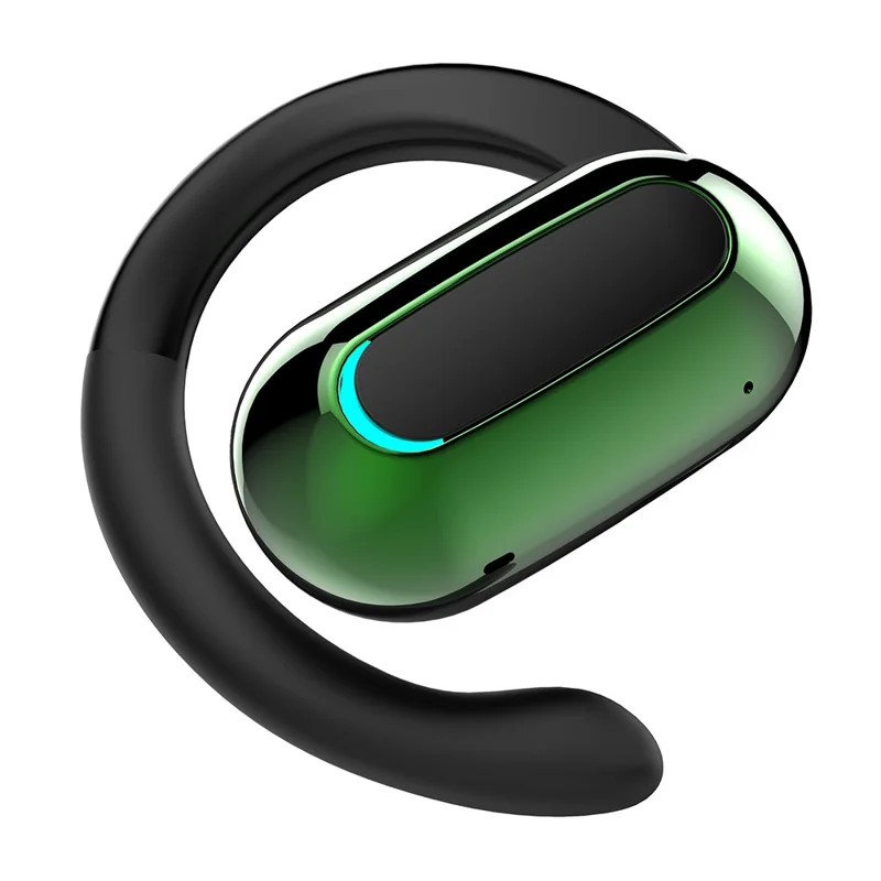 M-F9 Single Ear Wireless Bluetooth-compatible 5.3 Earhook Headset Sports Running Music Earphone - Green