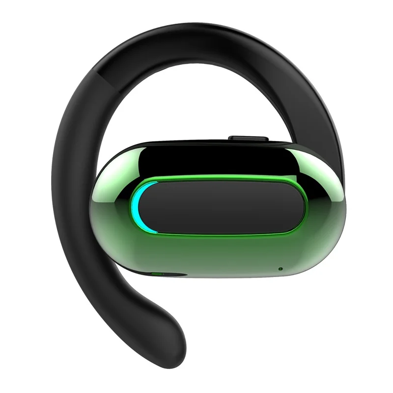 M-F9 Single Ear Wireless Bluetooth-compatible 5.3 Earhook Headset Sports Running Music Earphone - Green