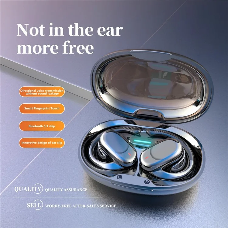 JM05 OWS Air Conduction Bluetooth-compatible Headphones Wireless HiFi Sports Earphones - Black