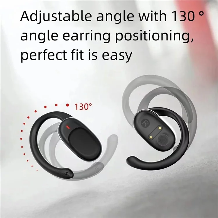 JM05 OWS Air Conduction Bluetooth-compatible Headphones Wireless HiFi Sports Earphones - Black
