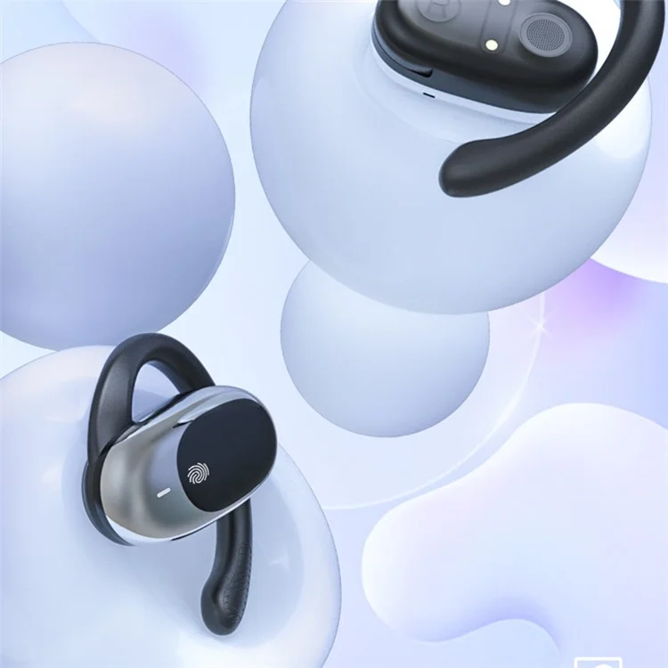 JM11 OWS Air Conduction Bluetooth Earphones Rotary Hook Wireless Headphones - Schwarz