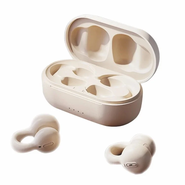 KINYO I20 TWS Bluetooth-Kopfhörer mit Geräuschreduktion, Clip, kabellos - Beige