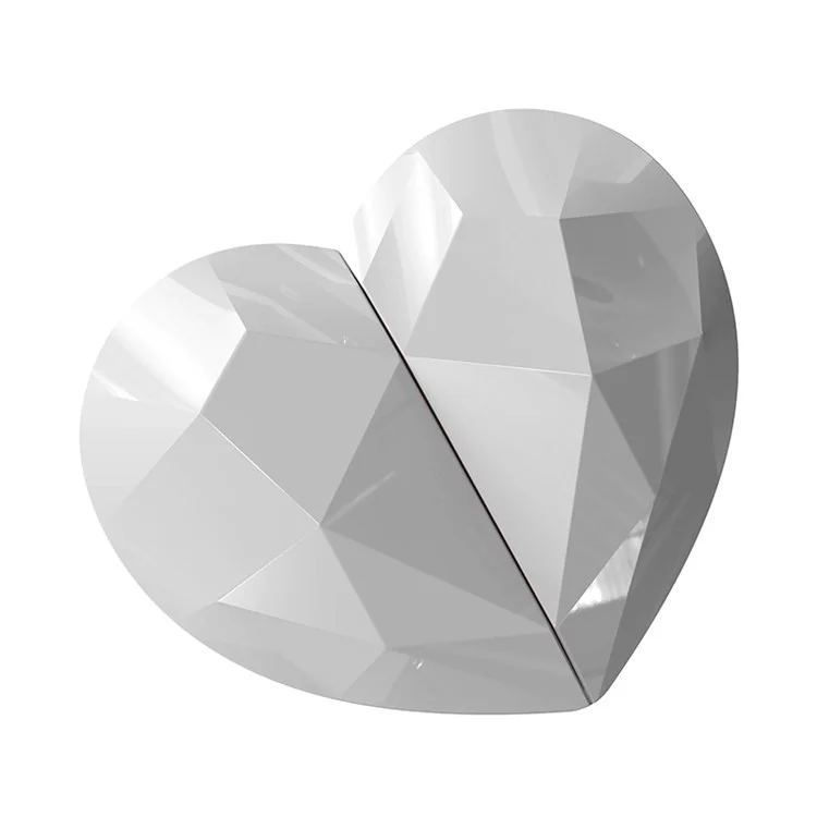 i6S Display Digitale Bluetooth 5.3 TWS Auricolari + Custodia di Carica a Forma di Cuore - Grigio