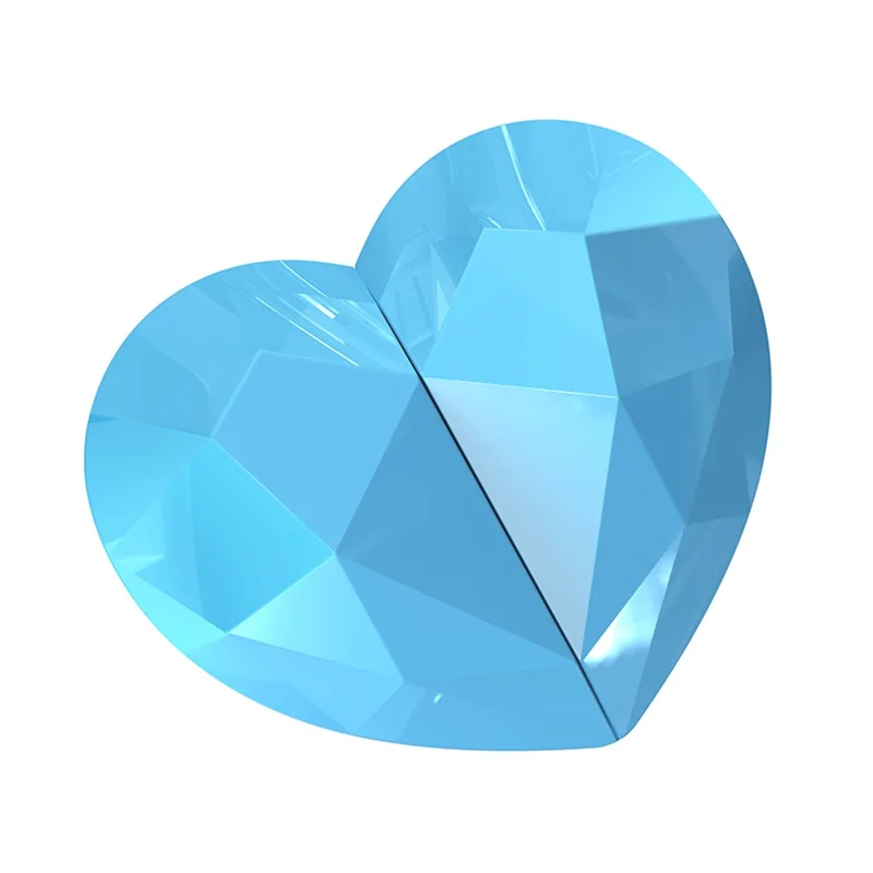 i6 Touch Control Bluetooth-compatible 5.3 TWS Earphones with Heart Shape Charging Case - Blue