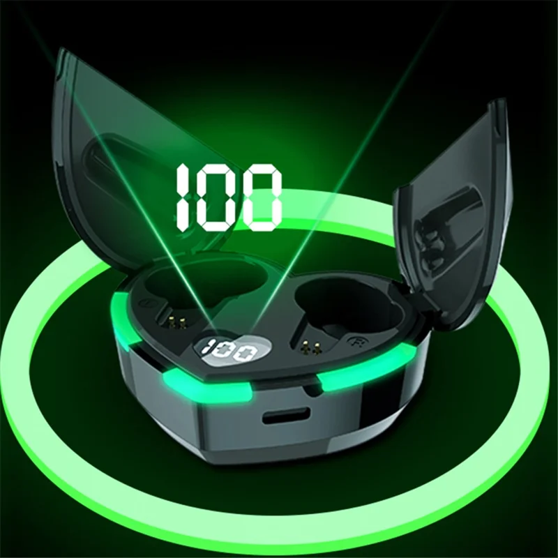 i6 Touch Control Bluetooth-compatible 5.3 TWS Earphones with Heart Shape Charging Case - Blue