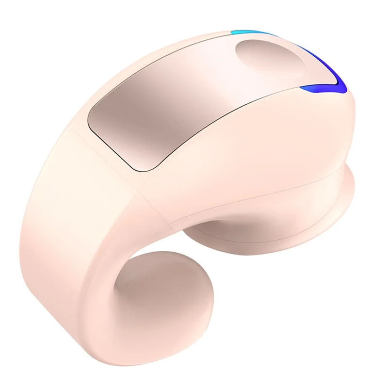 GD28 Bone Conduction Clip-On Wireless Earbuds Single Ear Bluetooth-compatible Headset for Sports - Pink