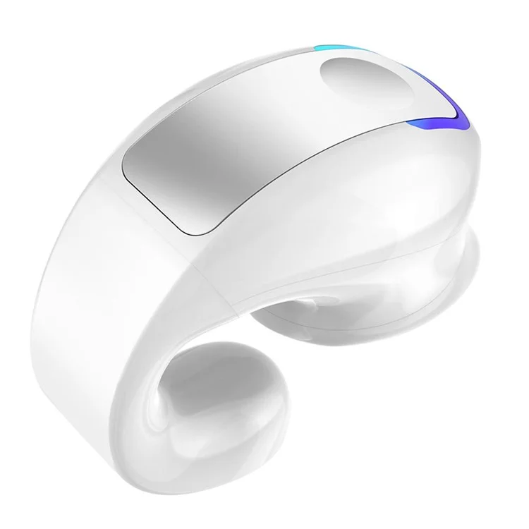 GD28 Bone Conduction Clip-On Wireless Earbuds Single Ear Bluetooth-compatible Headset for Sports - White