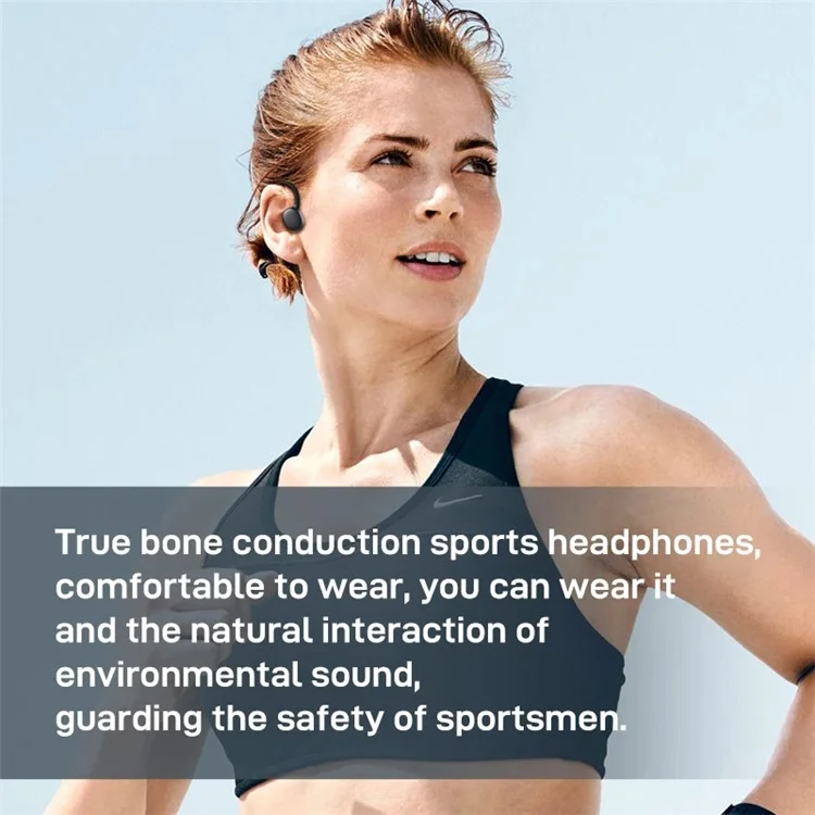 DACOM E80 Bone Conduction Headphone Wireless Bluetooth-compatible 5.3 Earphone - Blue