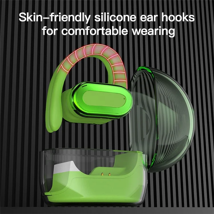 FN88 OWS Single Ear Bluetooth-compatible Earhook Headset Music Calling Earphone - Nude
