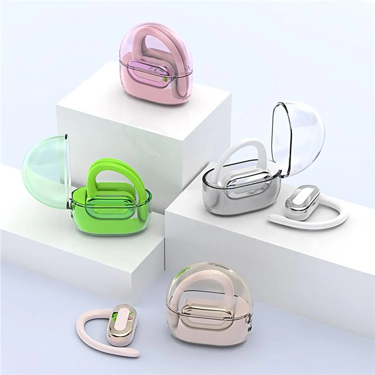 FN88 OWS Single Ear Bluetooth-compatible Earhook Headset Music Calling Earphone - Nude