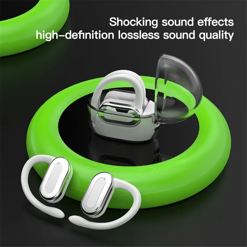 FN88 OWS Single Ear Bluetooth-compatible Earhook Headset Music Calling Earphone - Green