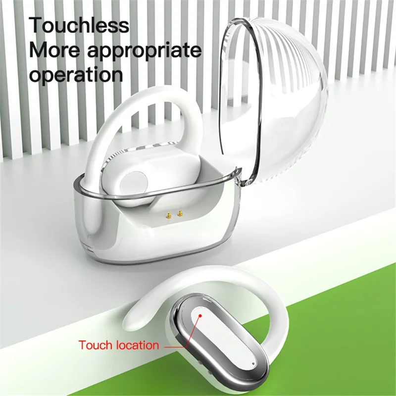 FN88 OWS Single Ear Bluetooth-compatible Earhook Headset Music Calling Earphone - White