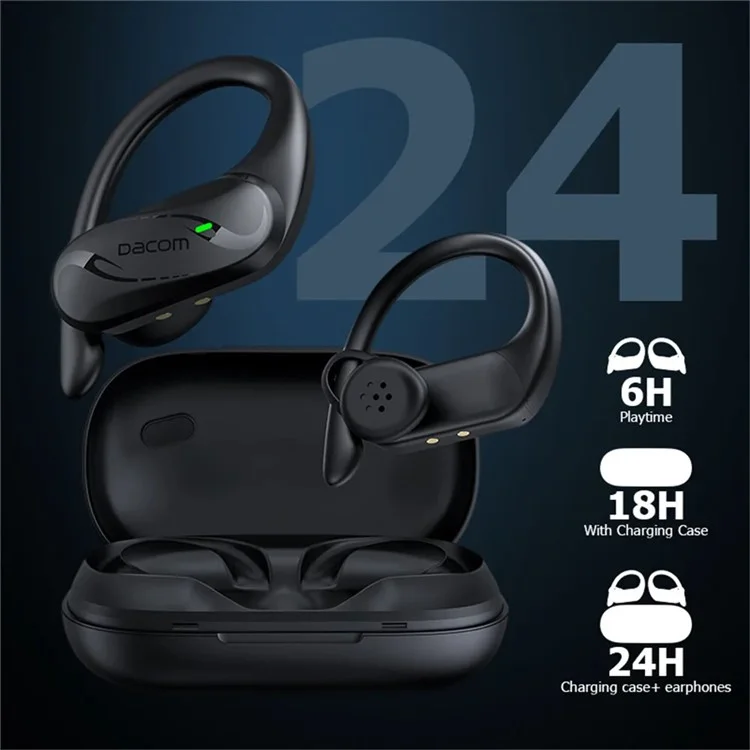 DACOM X1 Touch Control Headset Bluetooth-compatible Bone Conduction TWS Headphone