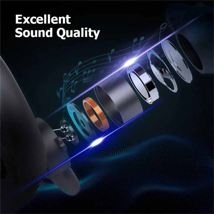 DACOM X1 Touch Control Headset Bluetooth-compatible Bone Conduction TWS Headphone